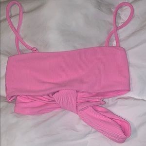 Pink bathing suit 👙 bandeau top Size: Small